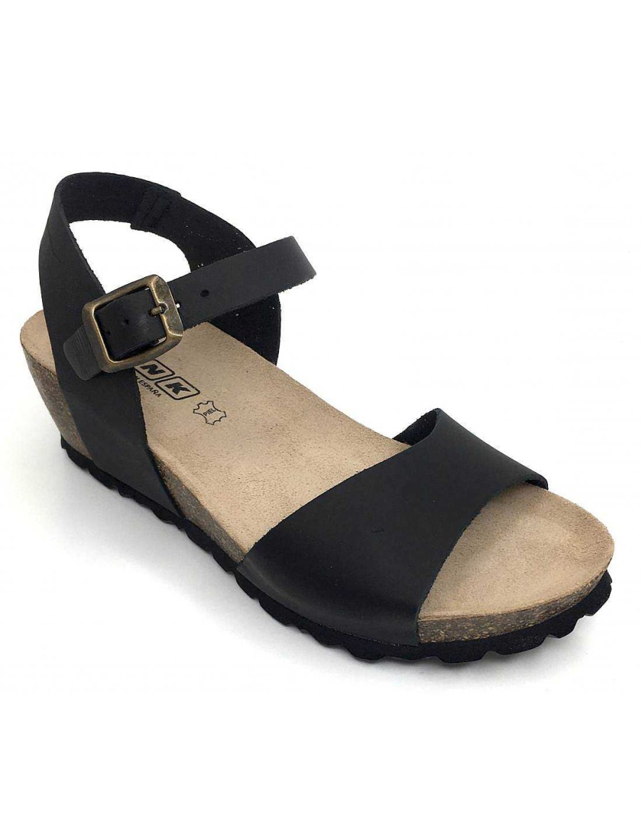 Women Sabateca Women'S Cradle Sandals | Crib Sandals Knk 8514 3572 Black