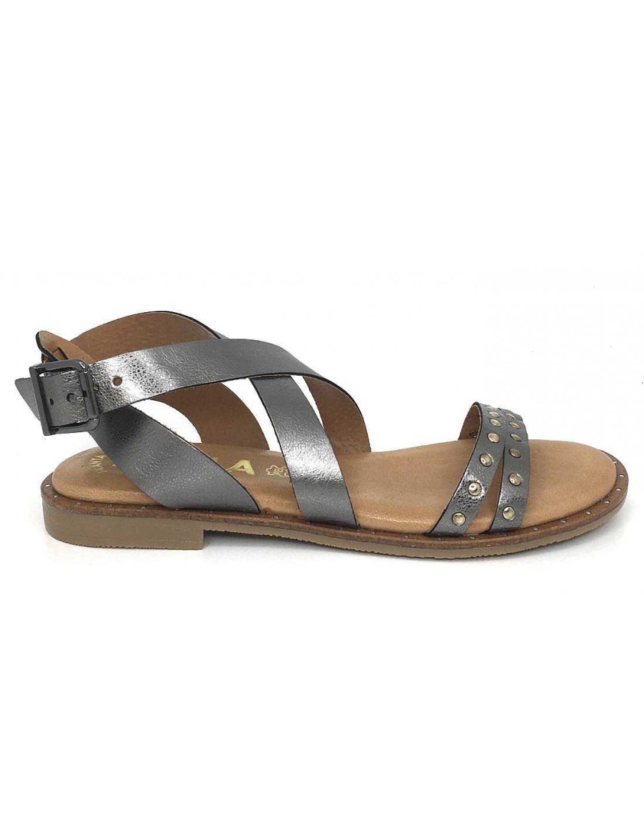 Women Sabateca Women'S Flat Sandals | Kaola Flat Sandals 7671 785 Lead