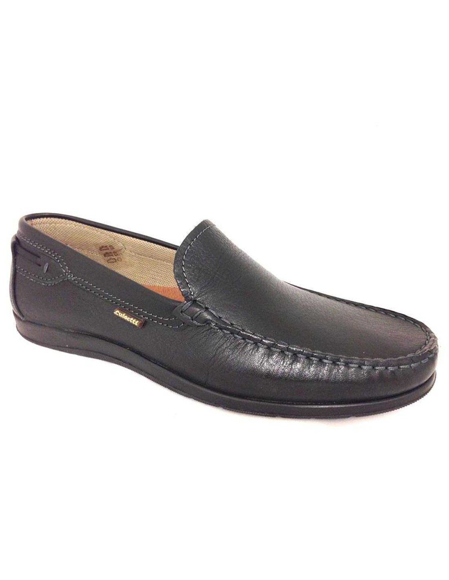 Man Sabateca Men'S Loafers | Luisetti Moccasins 4119 23000 Black