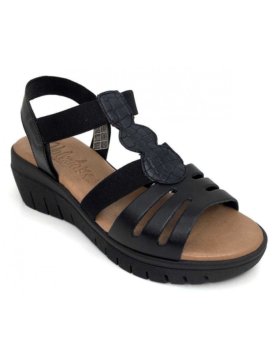 Women Sabateca Women'S Cradle Sandals | Valeria'S Crib Sandals 8650 9021 Black