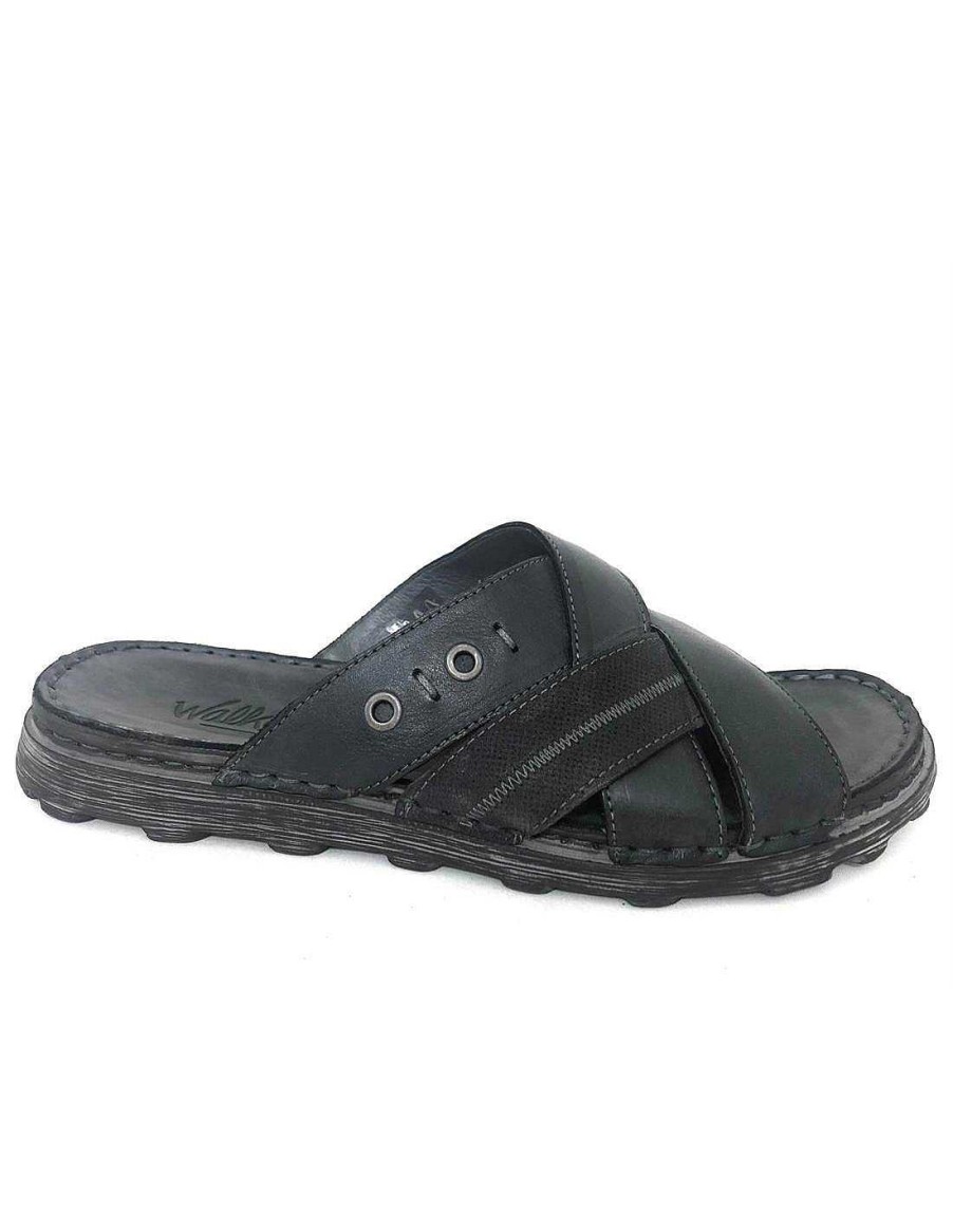 Man Sabateca Men'S Sandals | Walk & Fly Sandals 663 935-28220 Black