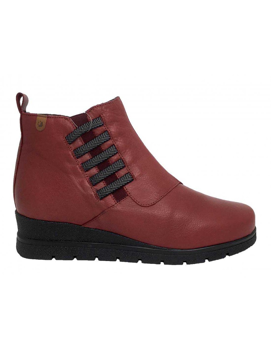 Women Sabateca Women'S Ankle Boots | Valeria'S 9170 9501 Red Ankle Boots