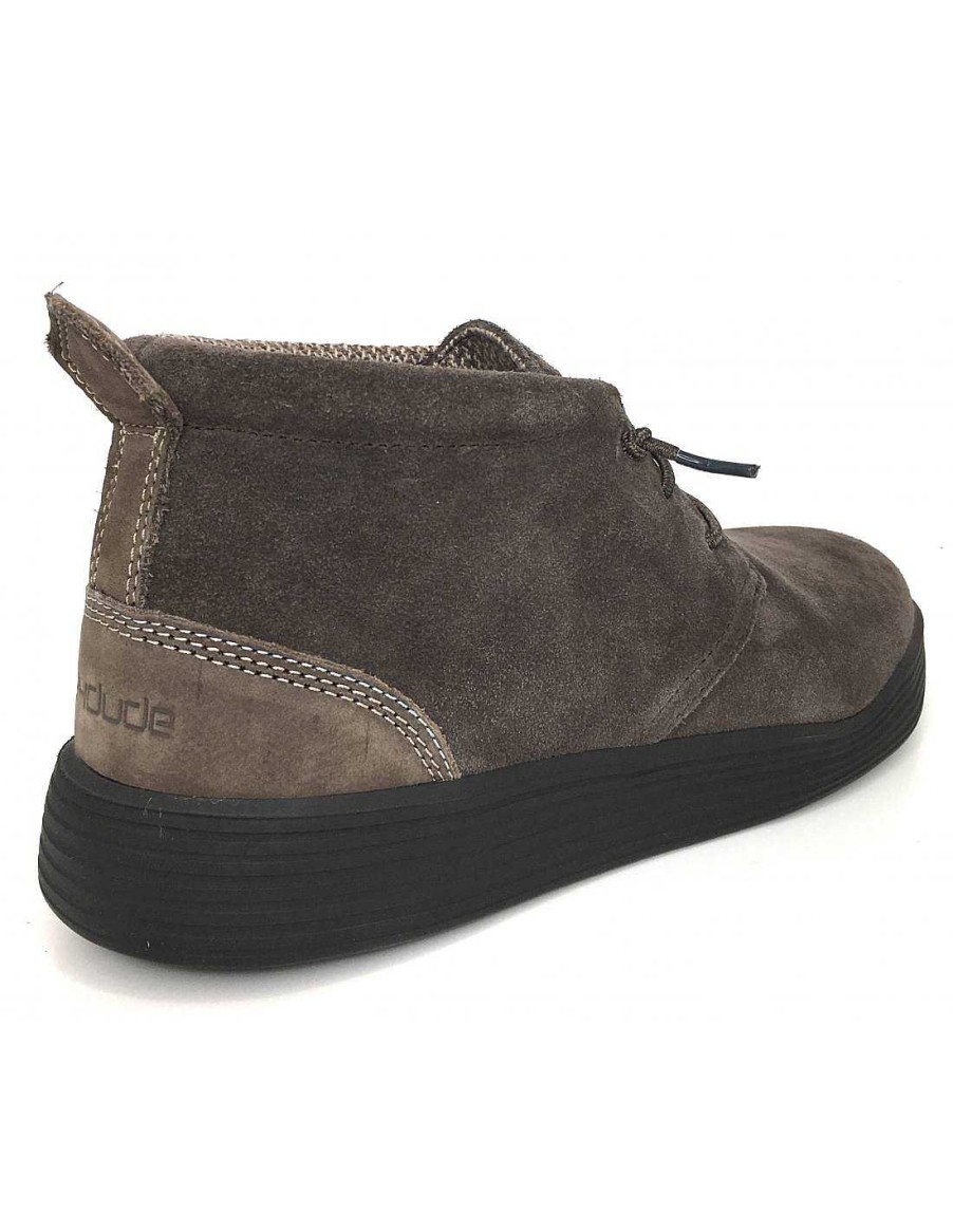 Man Sabateca Men'S Ankle Boots | Dude 6988 Jo Suede Taupe Ankle Boots