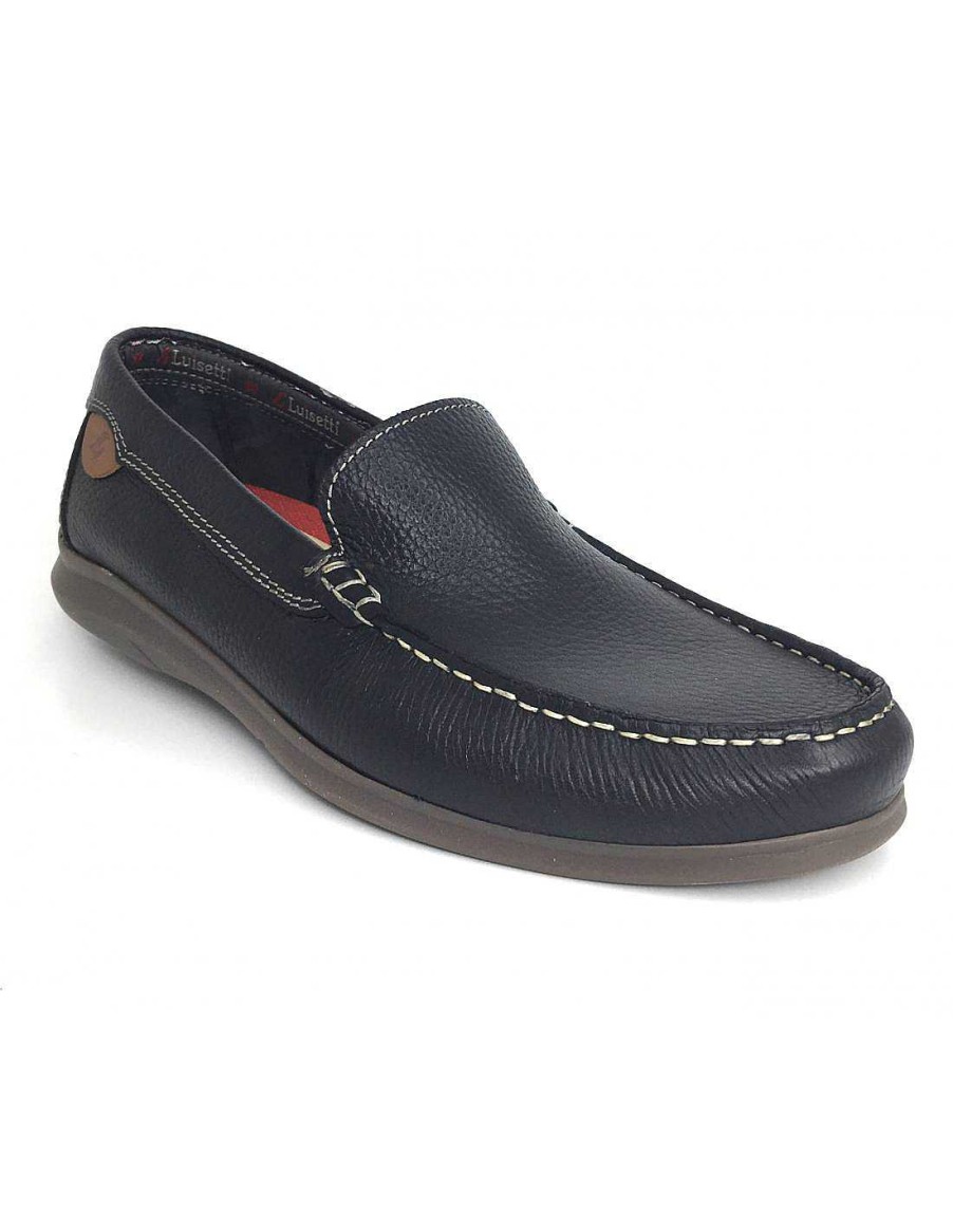 Man Sabateca Men'S Loafers | Luisetti Moccasins 6309 33900Na Black