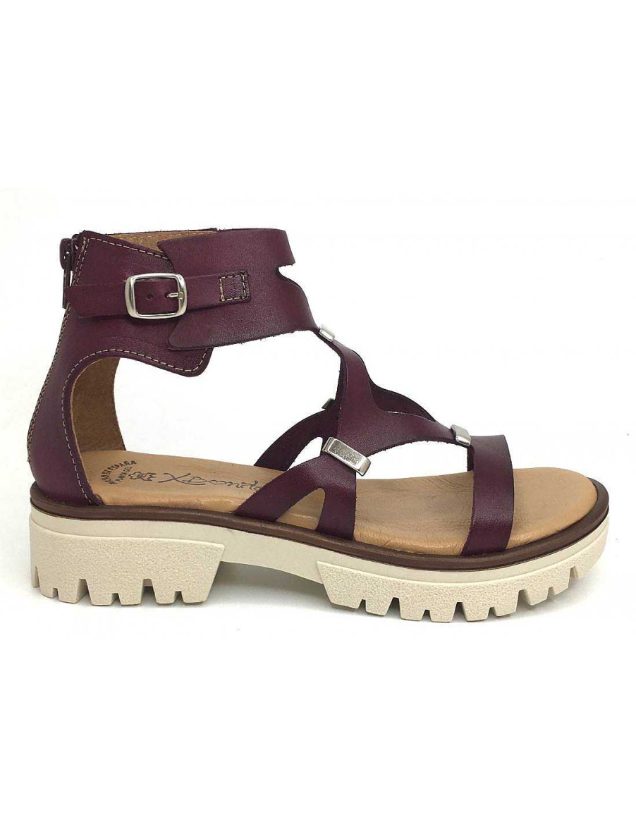 Women Sabateca Women'S Flat Sandals | Flat Sandals Xbonita 8532 4054 Bordeaux