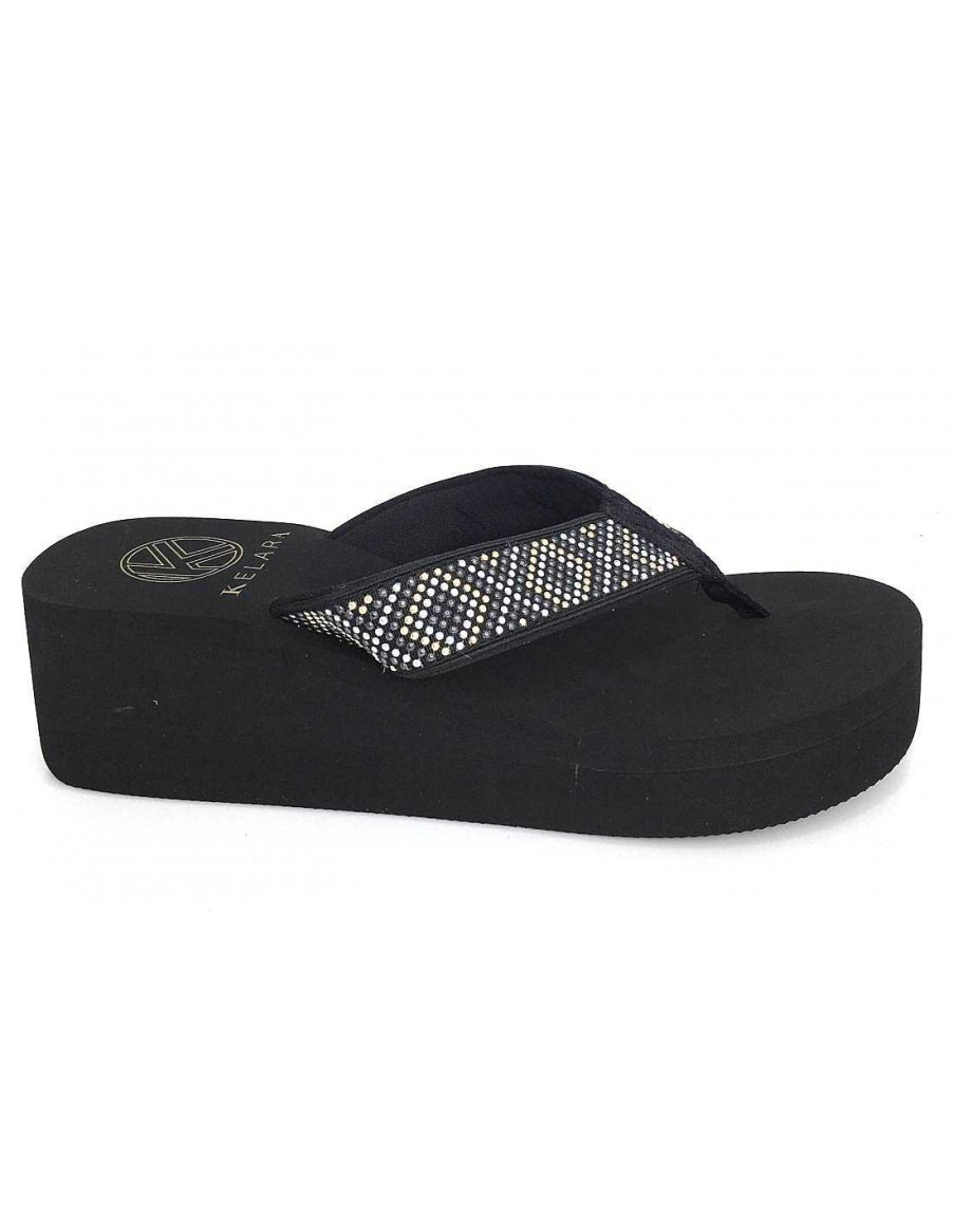 Women Sabateca Women'S Flip Flops | Kelara Beach 6826 K12002 Black