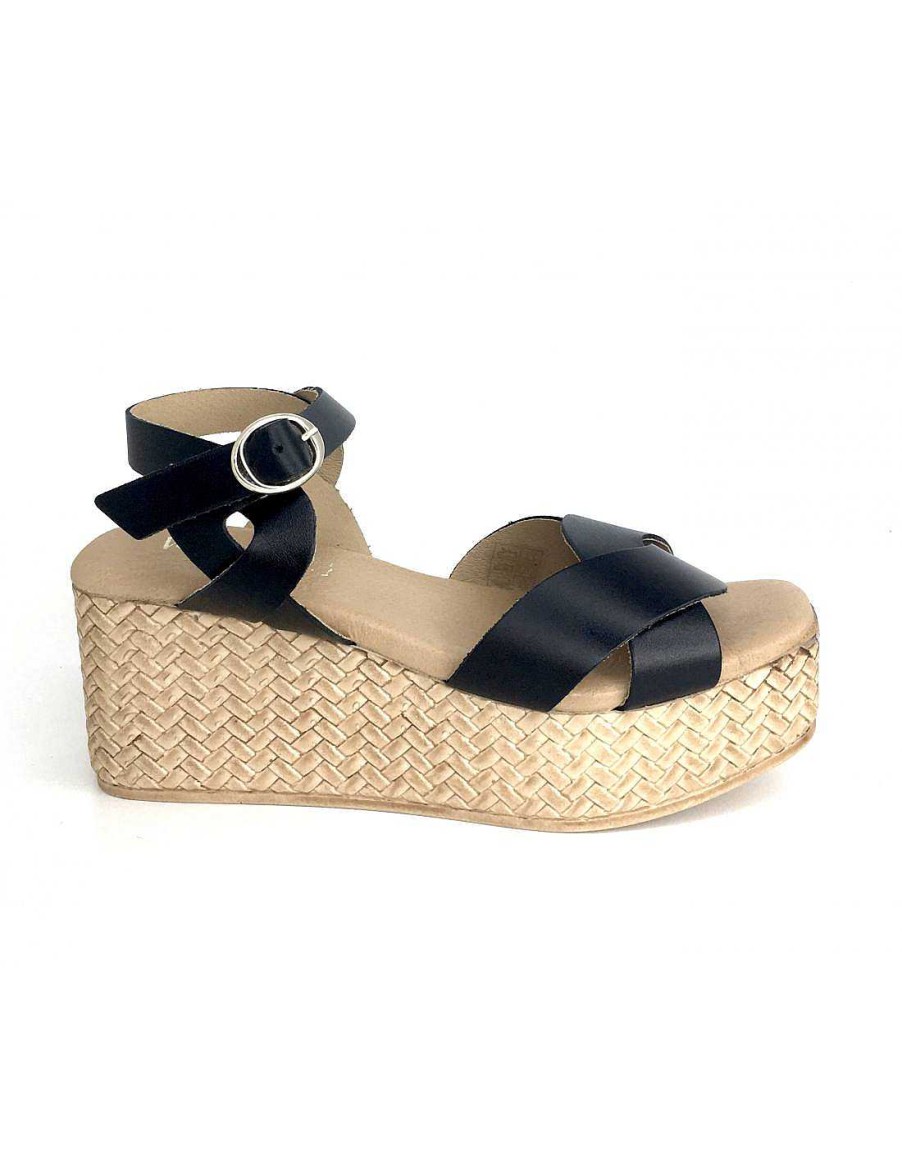 Women Sabateca Women'S Cradle Sandals | Cuna Vendetta 6799 Padova Sandals Black