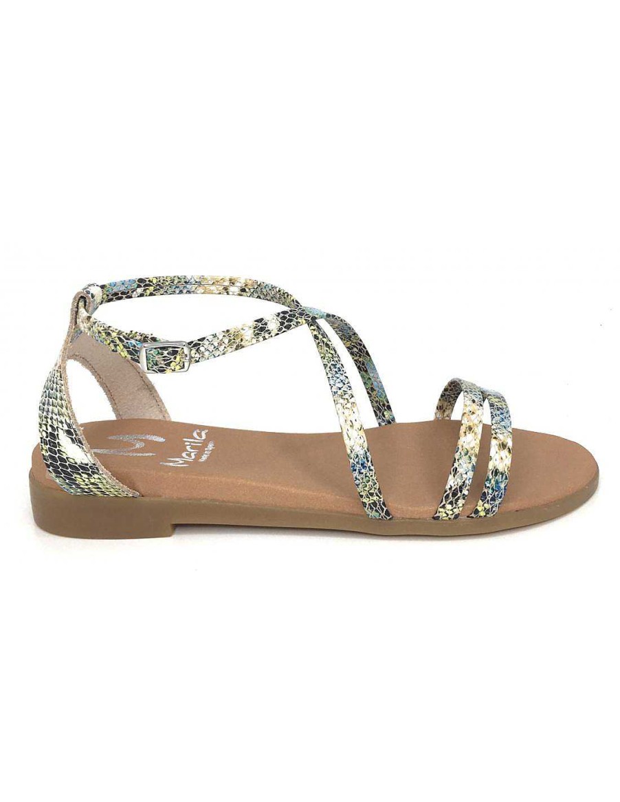 Women Sabateca Women'S Flat Sandals | Flat Sandals Marila 7750 1540H Blue