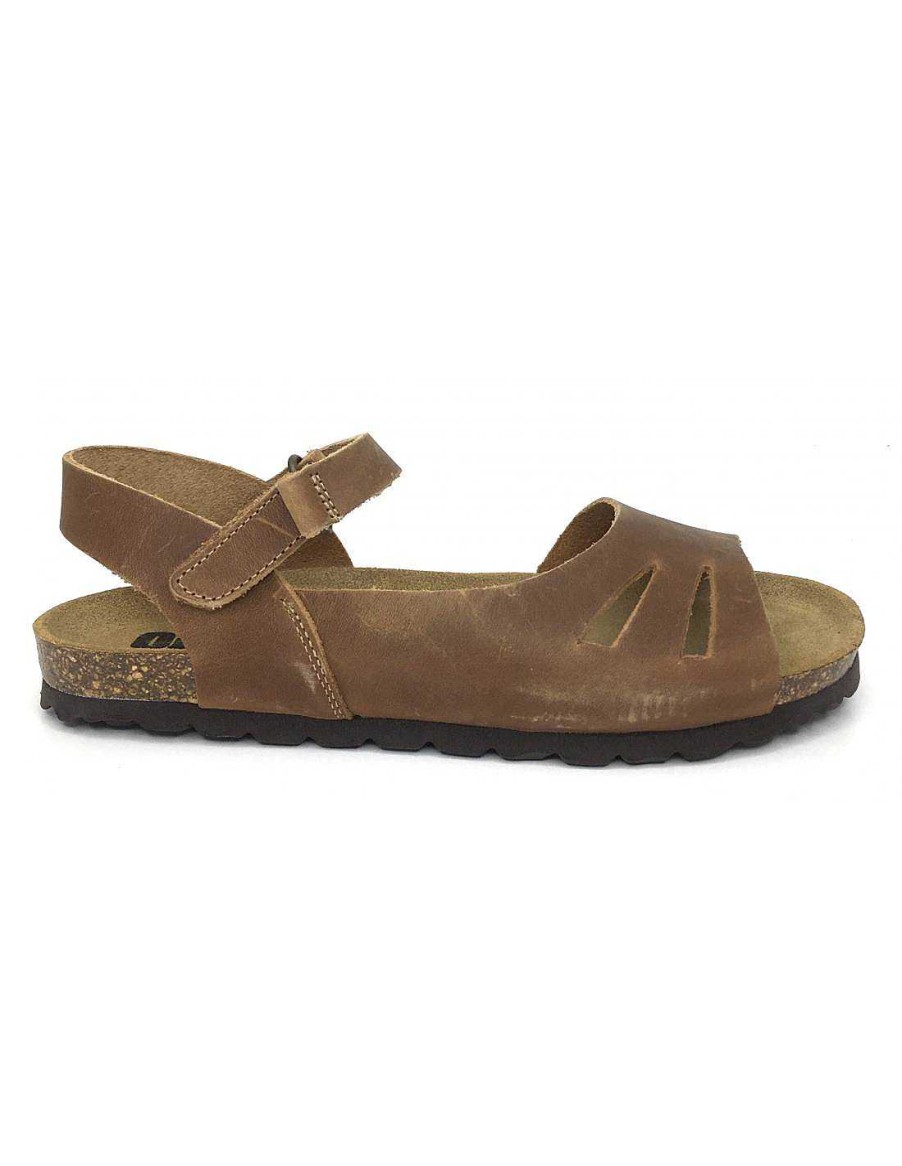 Women Sabateca Women'S Flat Sandals | Okios 7727 Palawan Leather Flat Sandals