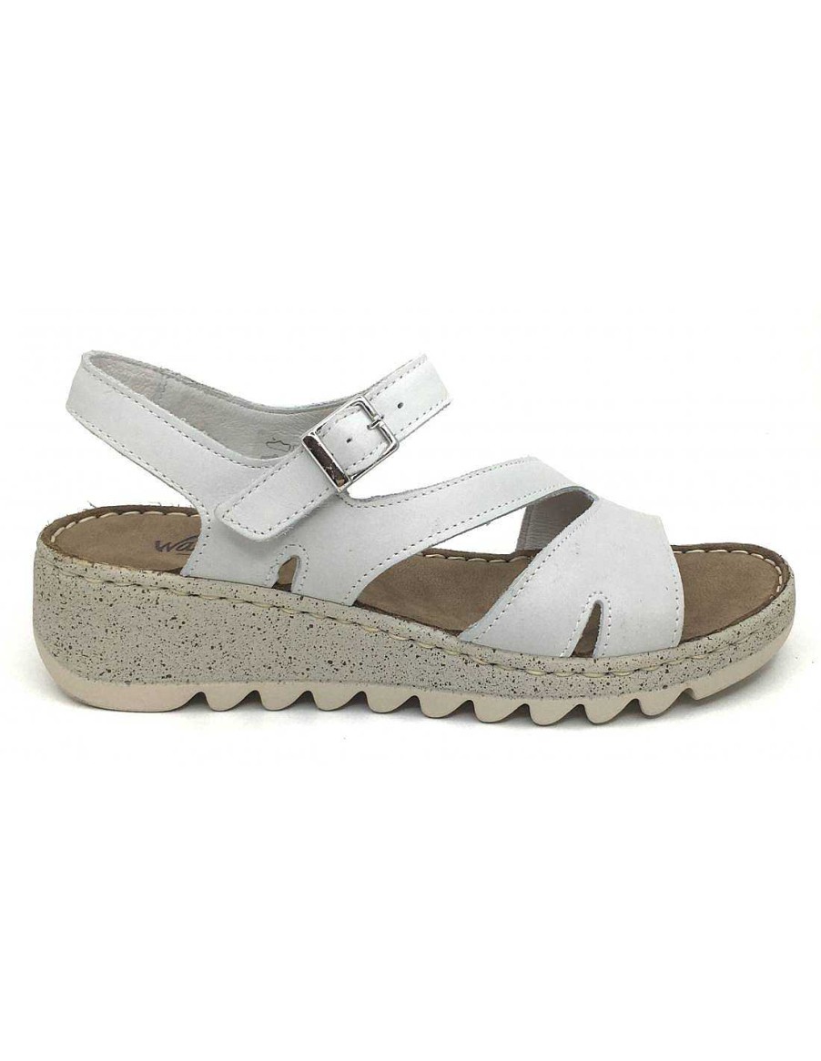 Women Sabateca Women'S Cradle Sandals | Walk & Fly Crib Sandals 8703 9371-47090 White