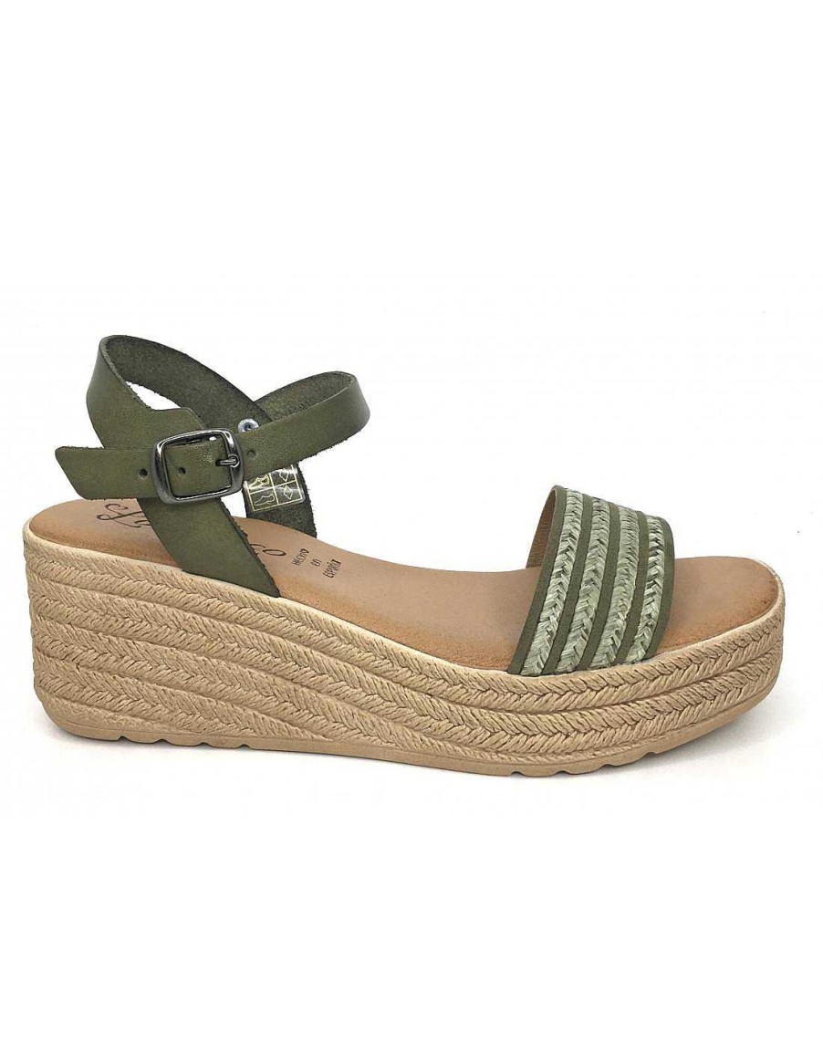 Women Sabateca Women'S Cradle Sandals | Valeria'S Crib Sandals 7683 238 Green