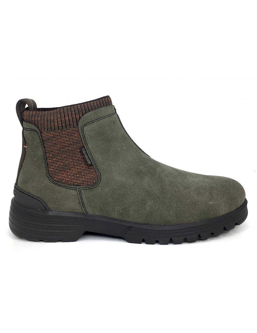 Man Sabateca Men'S Ankle Boots | Dude 7818 Scott Grip Green Ankle Boots