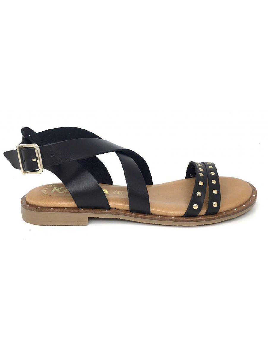 Women Sabateca Women'S Flat Sandals | Kaola Flat Sandals 7672 785 Black