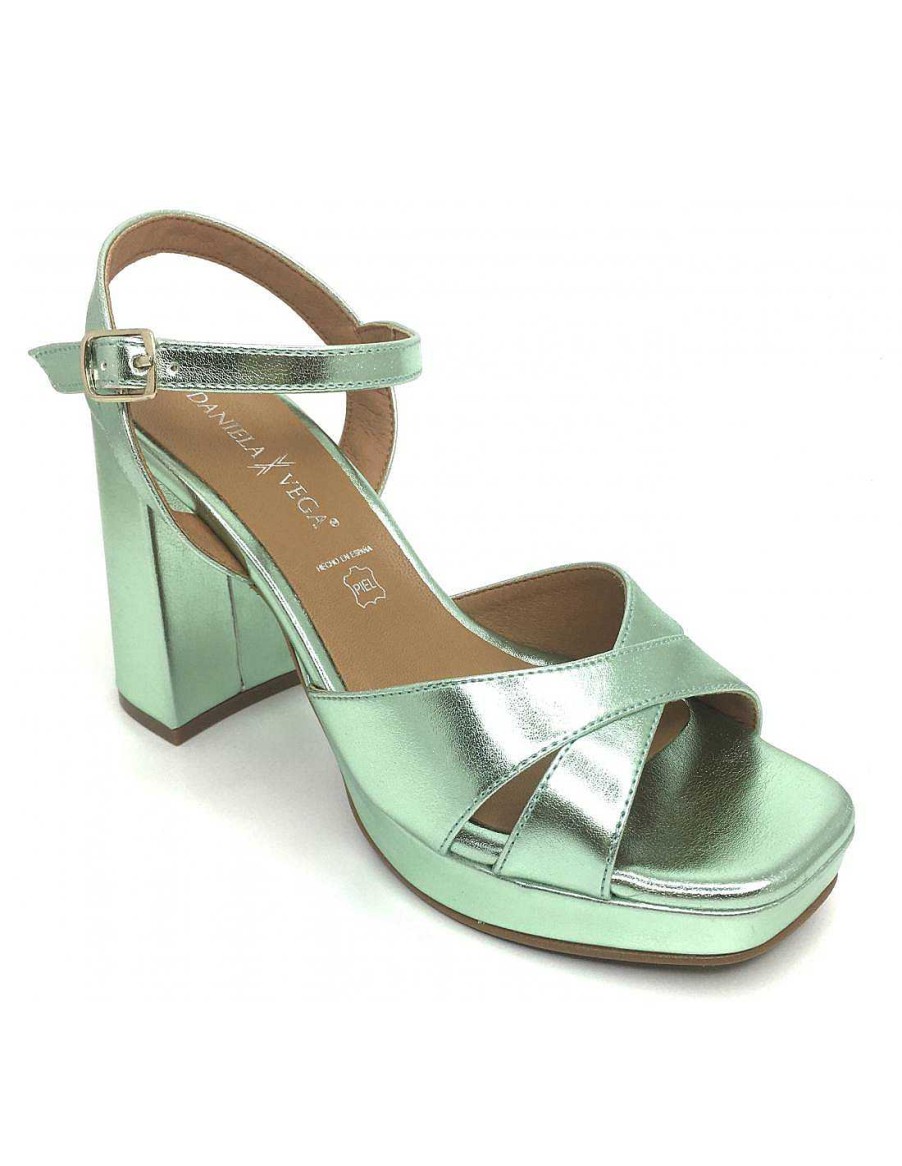 Women Sabateca Women'S Heeled Sandals | Heeled Sandals Daniela Vega 8473 2253 Green