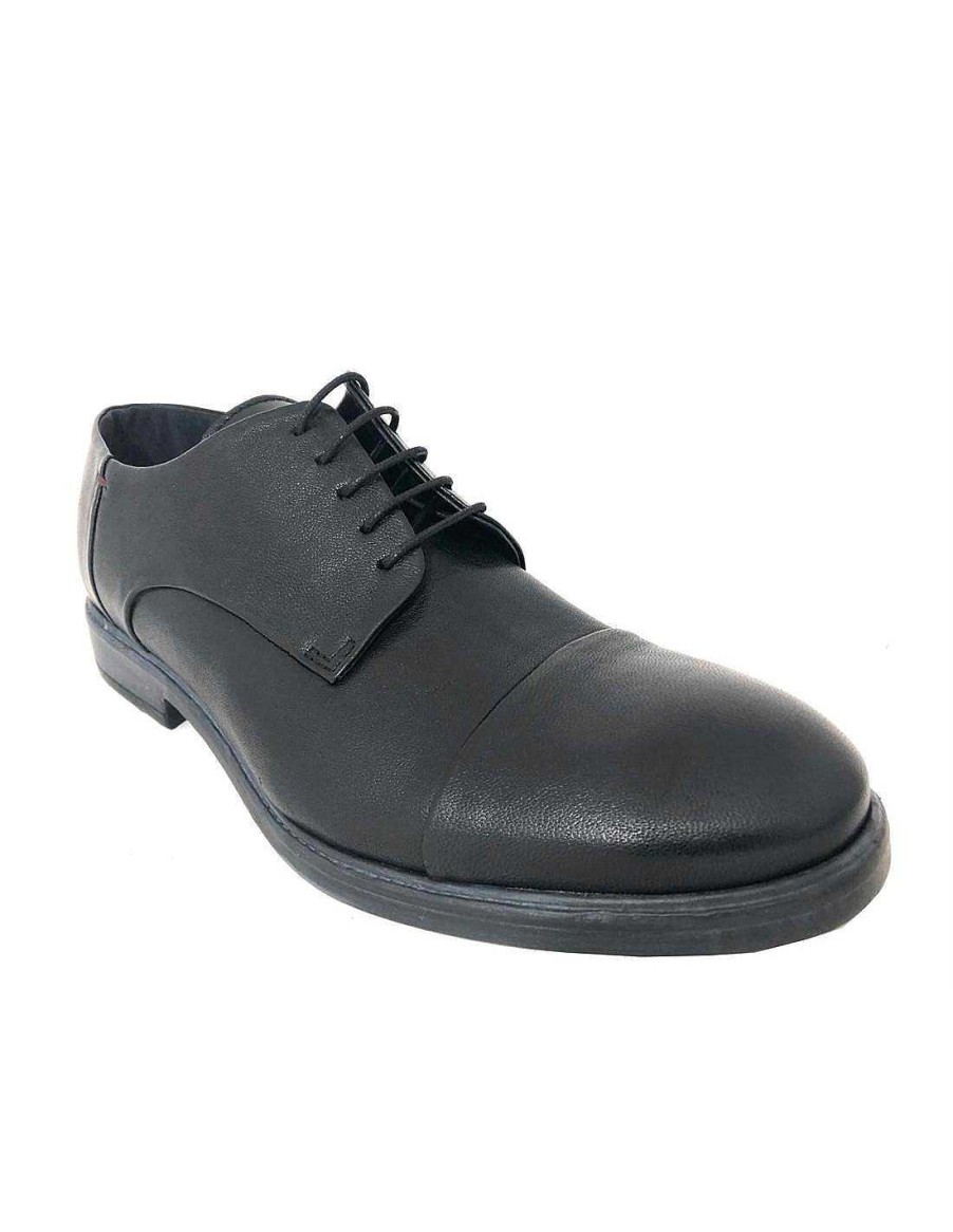 Man Sabateca Men'S Shoes | Re Blu 1935 Deon Cp05 Black Shoes