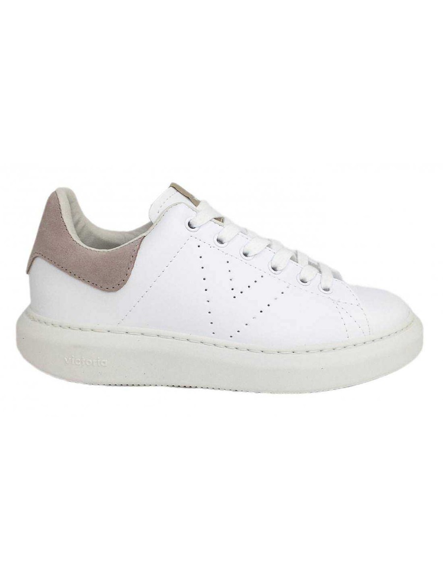 Women Sabateca Women'S Sports Shoes | Victoria 8804 1263101 Nude White Sneakers