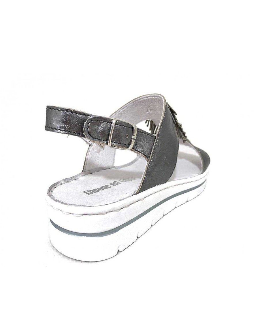 Women Sabateca Women'S Flat Sandals | Flat Sandals Limone Sul Garda 78 9192947 Silver