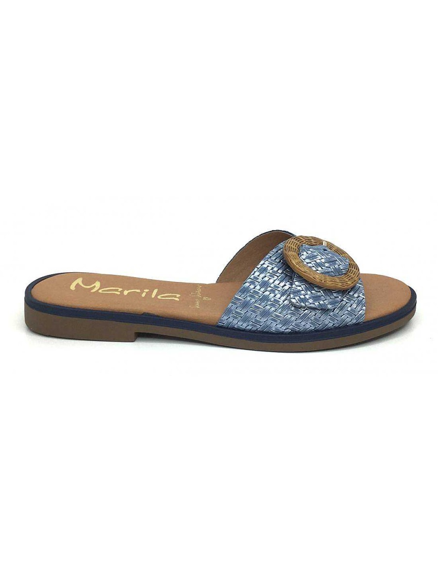 Women Sabateca Women'S Removable Insole Sandals | Sandals Pl. E Marila 8739 Azucena 1526F Blue