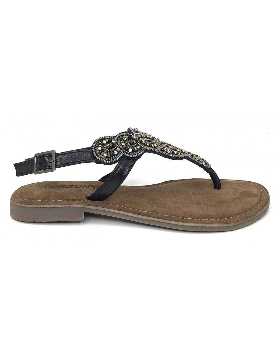 Women Sabateca Women'S Flat Sandals | Cinzia Flat Sandals 7729 It6005 Black