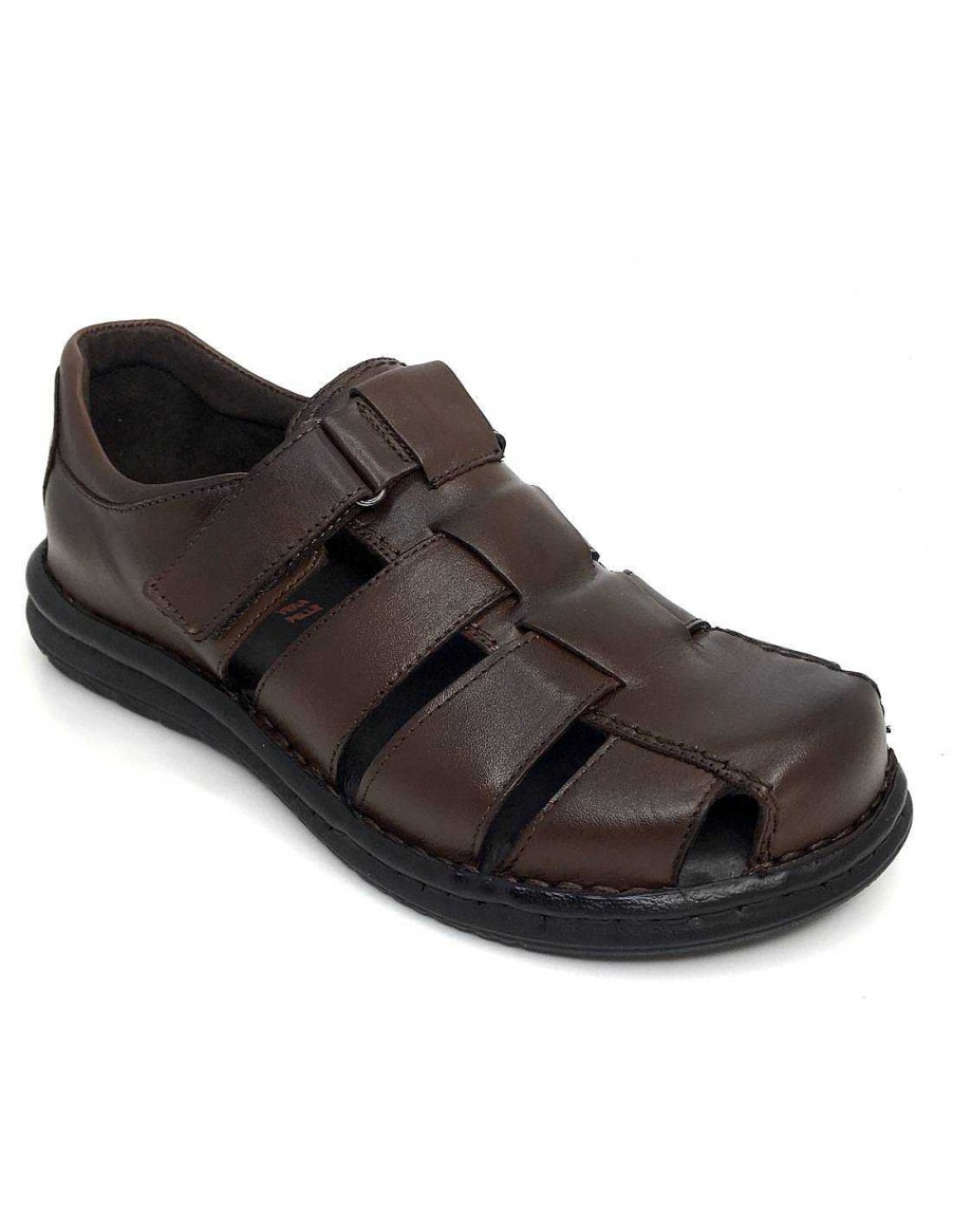 Man Sabateca Men'S Sandals | Zen 8555 8718 Leather Sandals