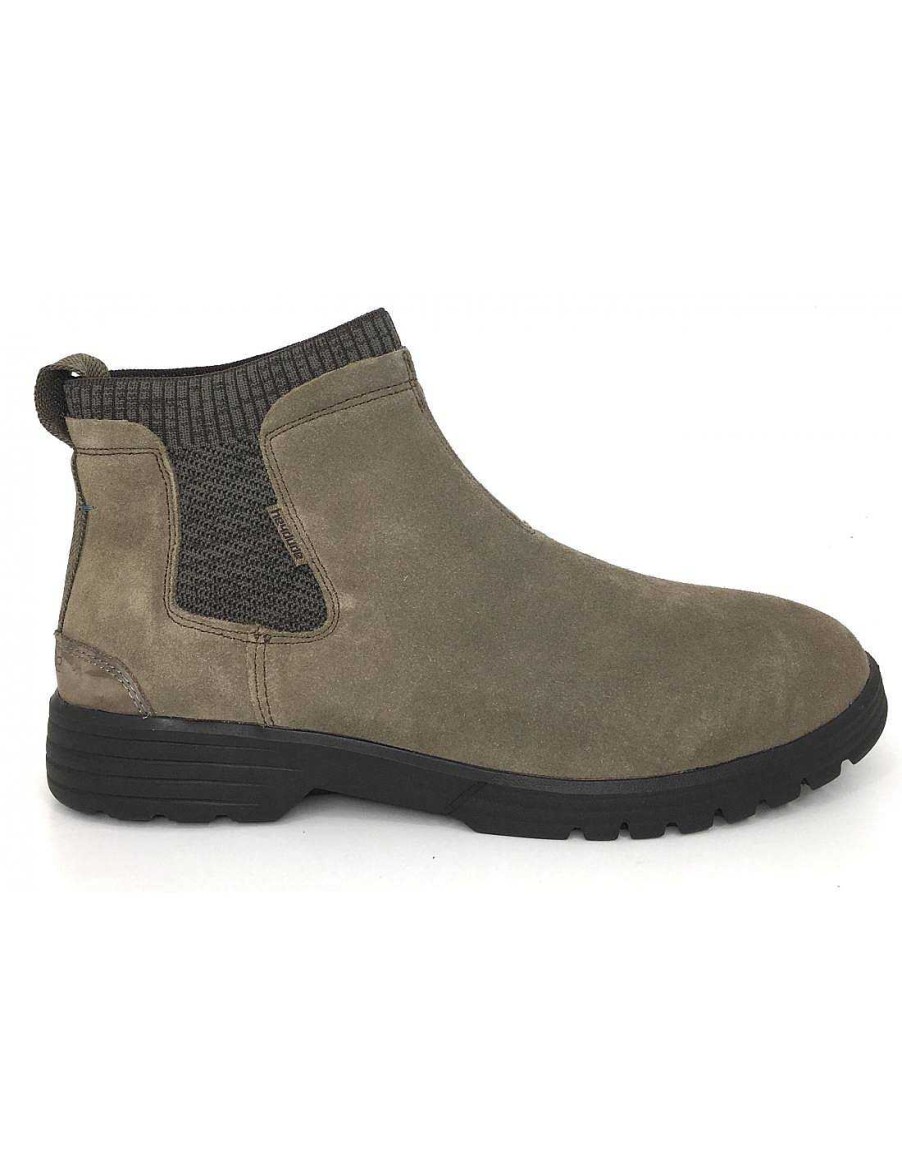 Man Sabateca Men'S Ankle Boots | Dude 6990 Scott Suede Taupe Ankle Boots