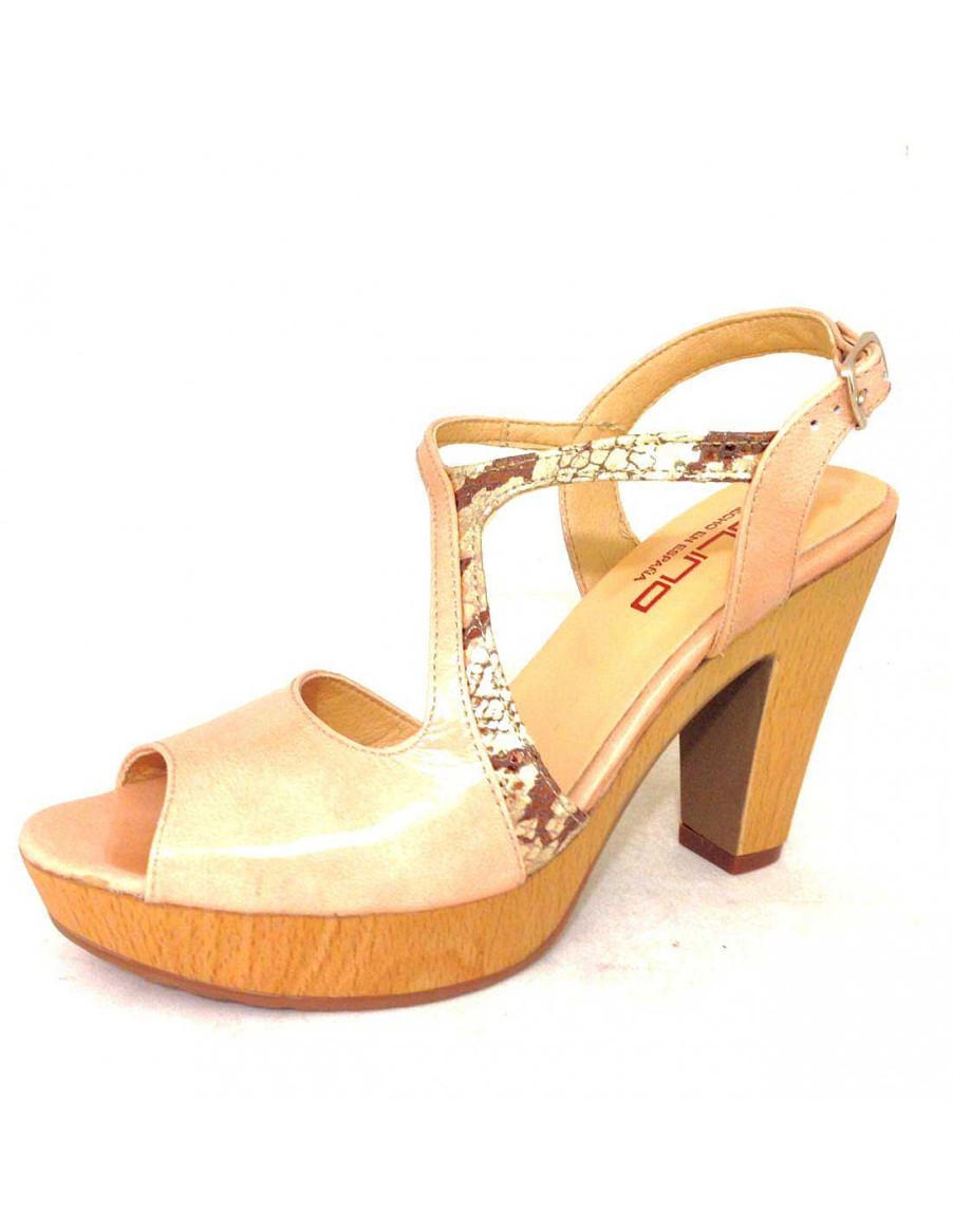 Women Sabateca Women'S Heeled Sandals | Heeled Sandals Tolino 4192 11204 Beige