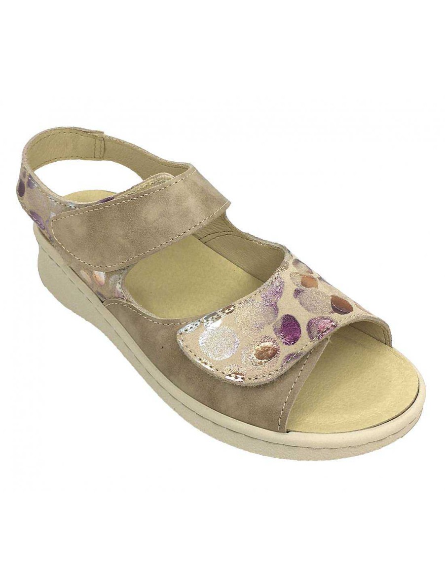 Women Sabateca Women'S Removable Insole Sandals | Sandals Pl. E Belvida 8686 42247 Beige