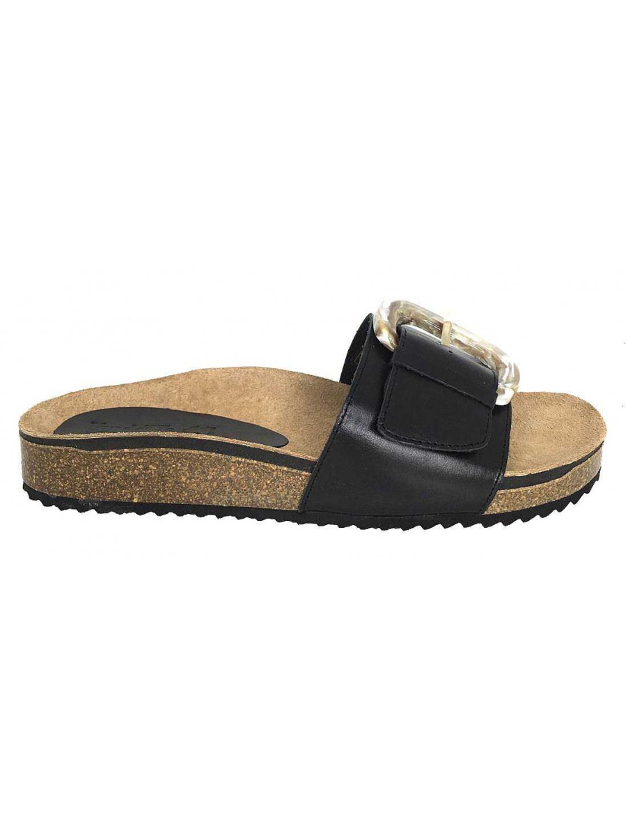 Women Sabateca Women'S Flat Sandals | Flat Sandals Vendetta 7593 Tianyin Black