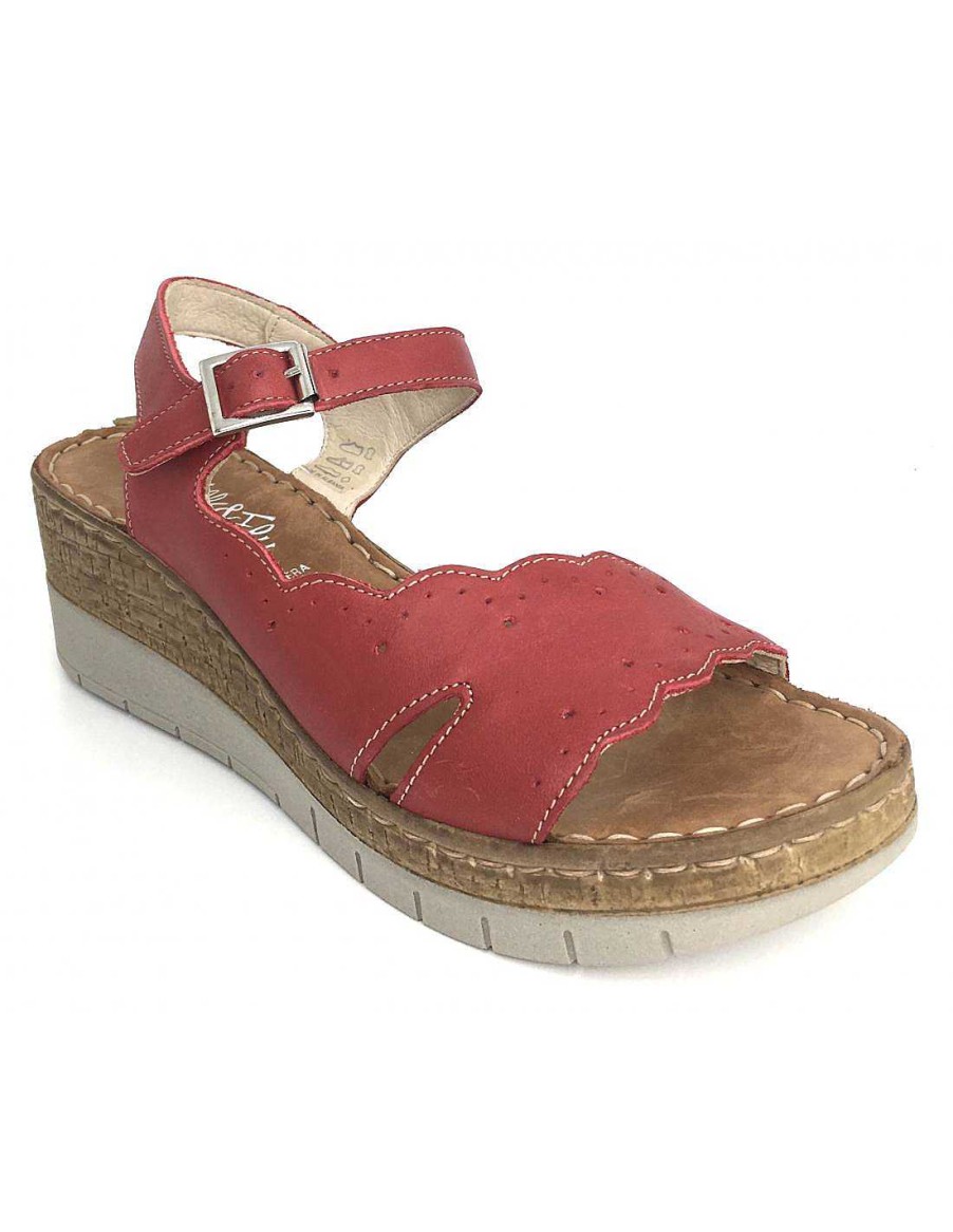 Women Sabateca Women'S Cradle Sandals | Walk & Fly Crib Sandals 6580 6548-43920 Red