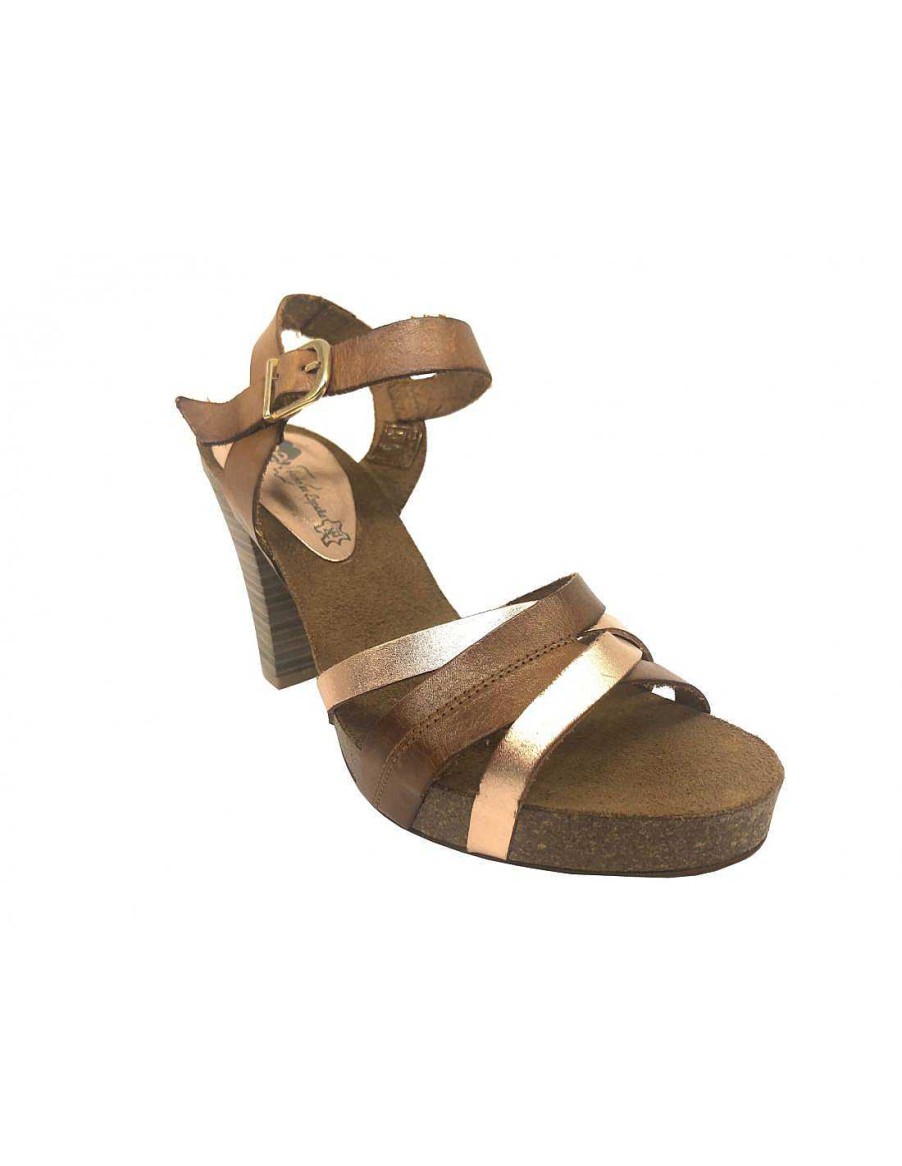 Women Sabateca Women'S Heeled Sandals | Sandals Heel Hee 3378 15041 Brown