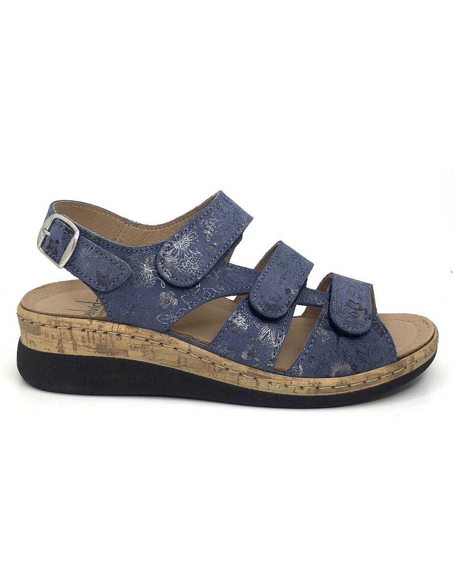 Women Sabateca Women'S Removable Insole Sandals | Sandals Pl. E Belvida 8509 31009 Blue