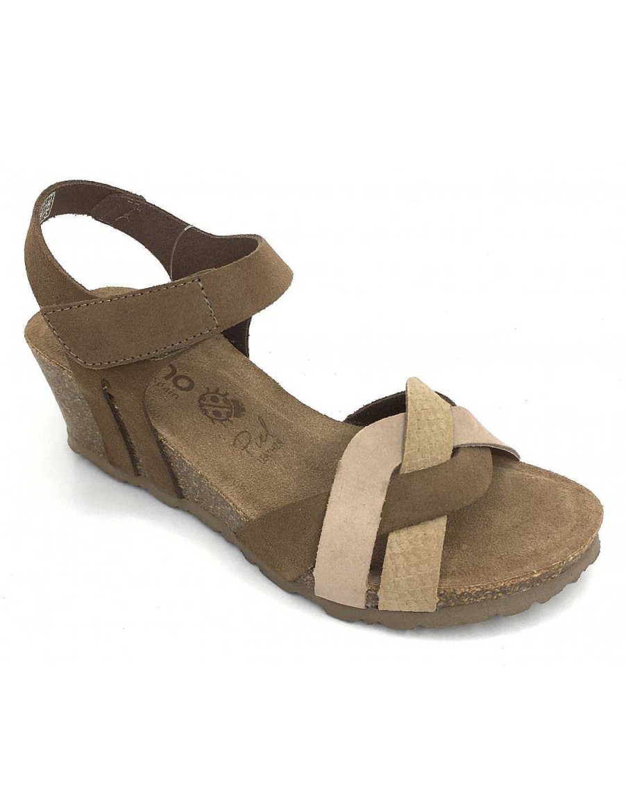 Women Sabateca Women'S Cradle Sandals | Crib Sandals Yokono 8427 Cadiz 110 Taupe