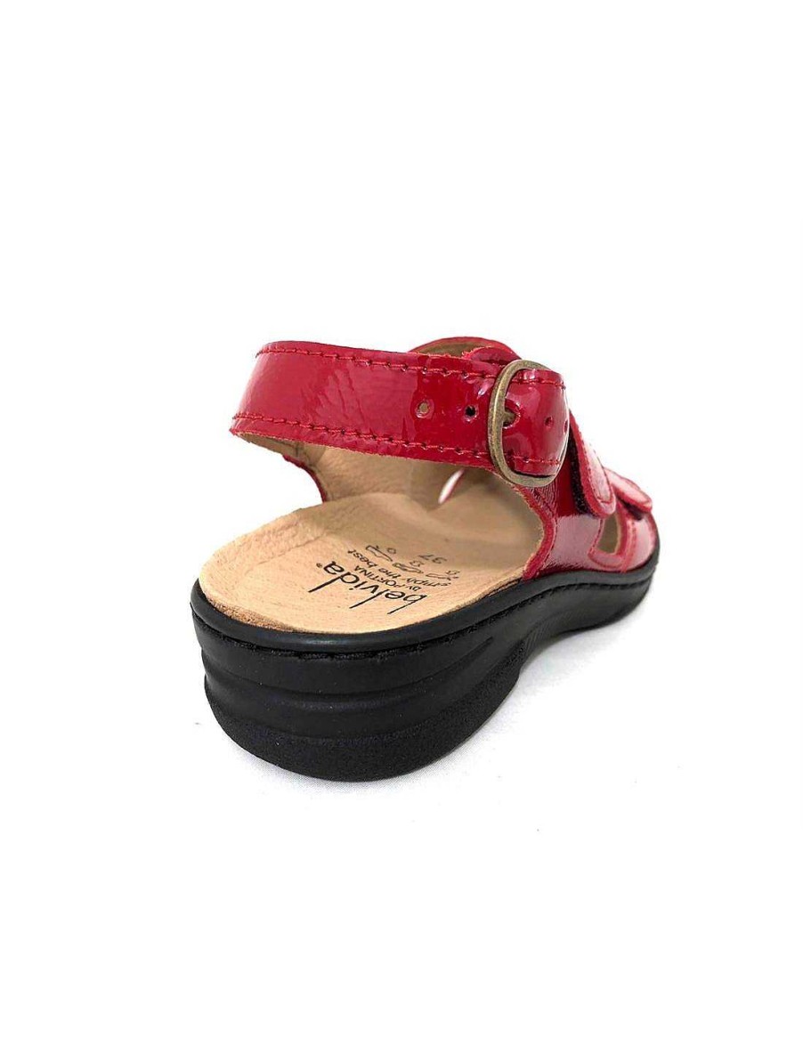 Women Sabateca Women'S Removable Insole Sandals | Sandals Pl. E Belvida 603 31007 Red