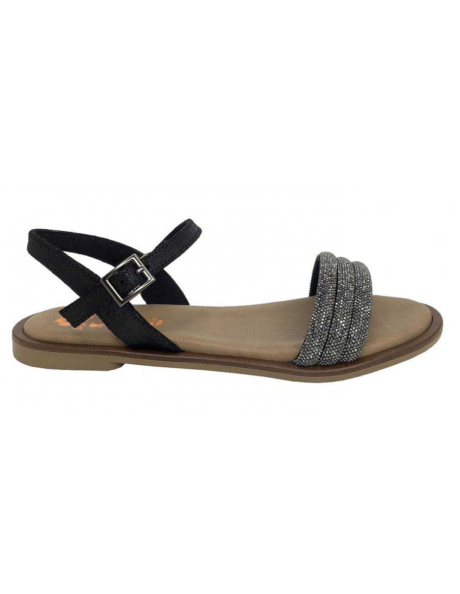 Women Sabateca Women'S Flat Sandals | Porronet Flat Sandals 8342 2905 Black