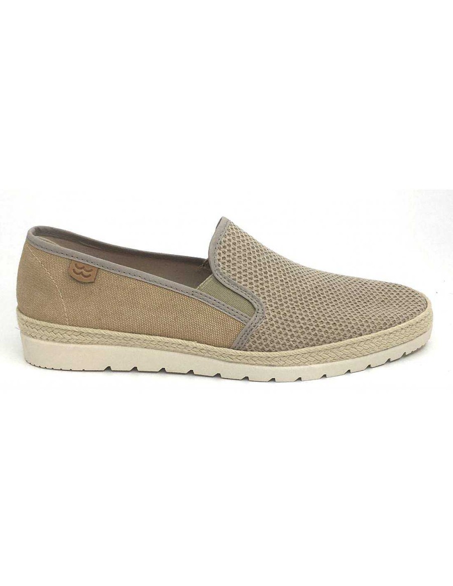 Man Sabateca Men'S Loafers | Mediterranea Moccasins 8481 30005 Beige