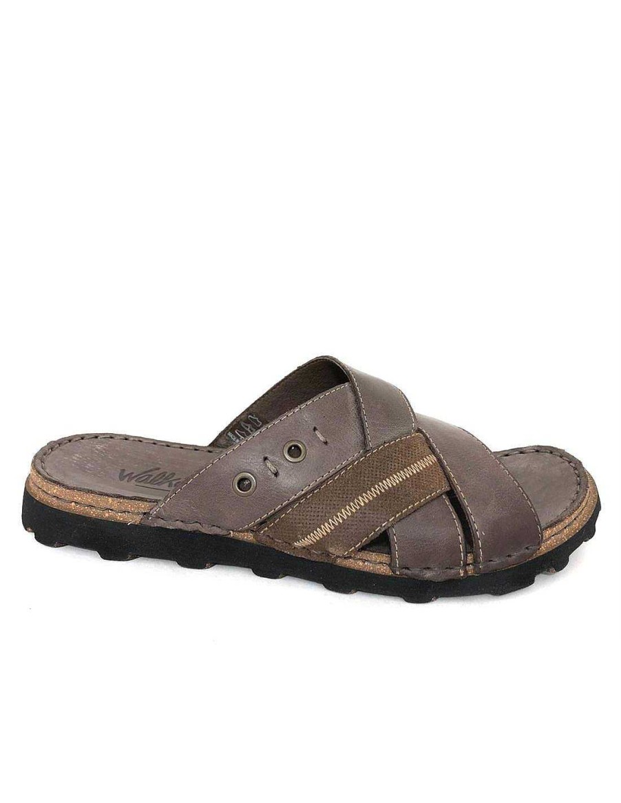 Man Sabateca Men'S Sandals | Walk & Fly Sandals 717 935-28220 Brown