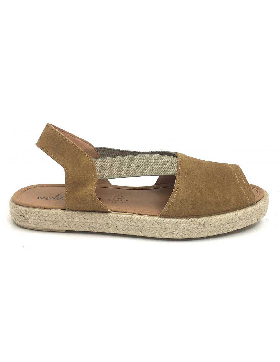 Women Sabateca Women'S Flat Sandals | Flat Sandals Mediterranea 8480 30135 Leather