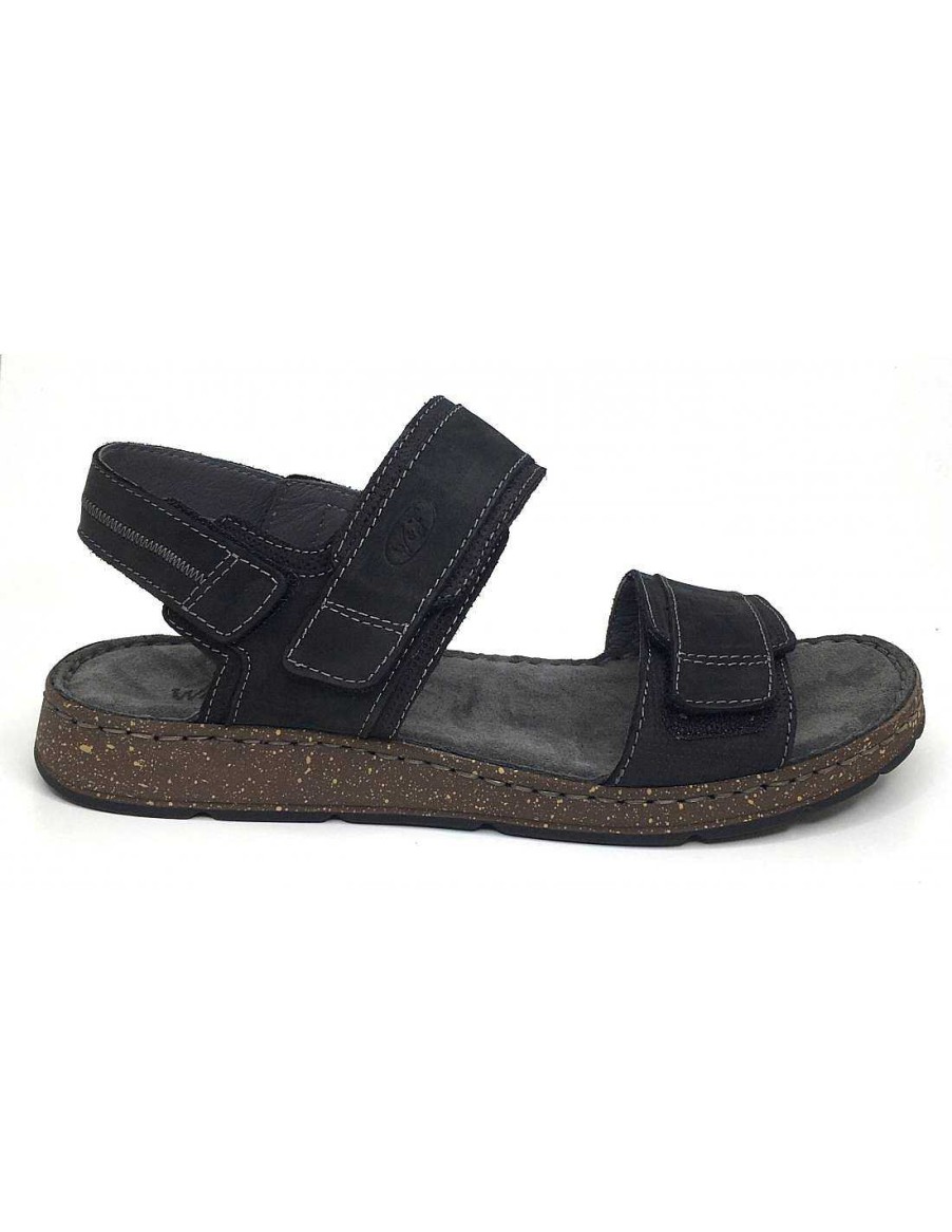 Man Sabateca Men'S Sandals | Walk & Fly Sandals 8525 47540 Black