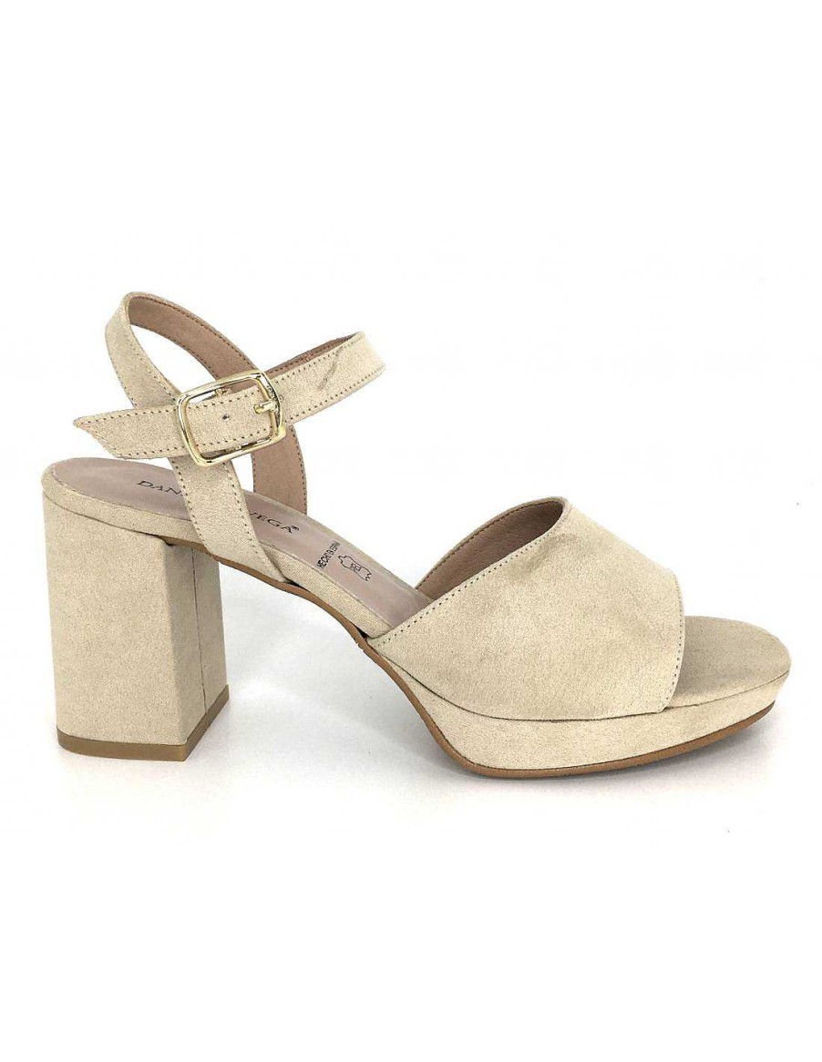 Women Sabateca Women'S Heeled Sandals | Heeled Sandals Daniela Vega 7307 1809 Beige