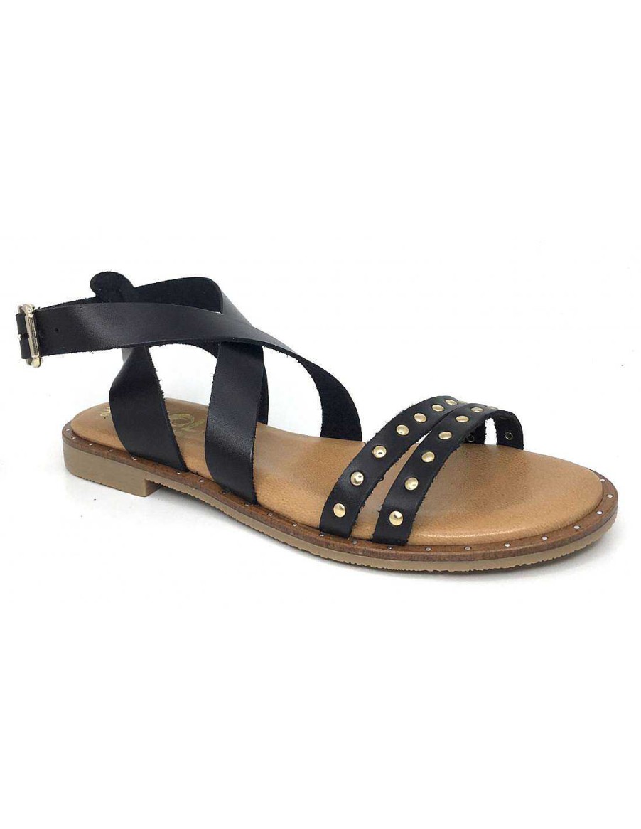 Women Sabateca Women'S Flat Sandals | Kaola Flat Sandals 7672 785 Black