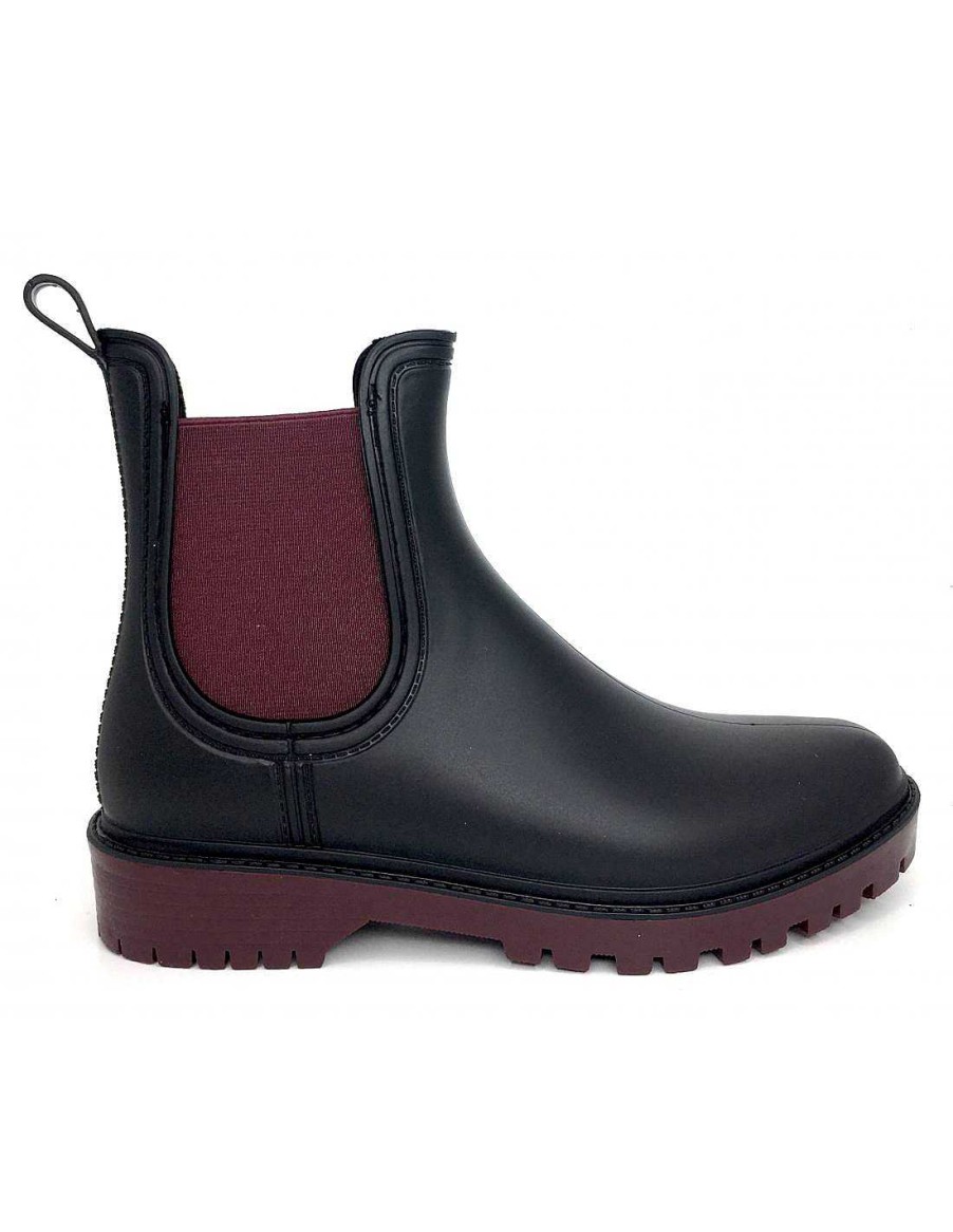 Women Sabateca Women'S Wellies | Pop Corn Water Boots 7814 8027 Bordeaux