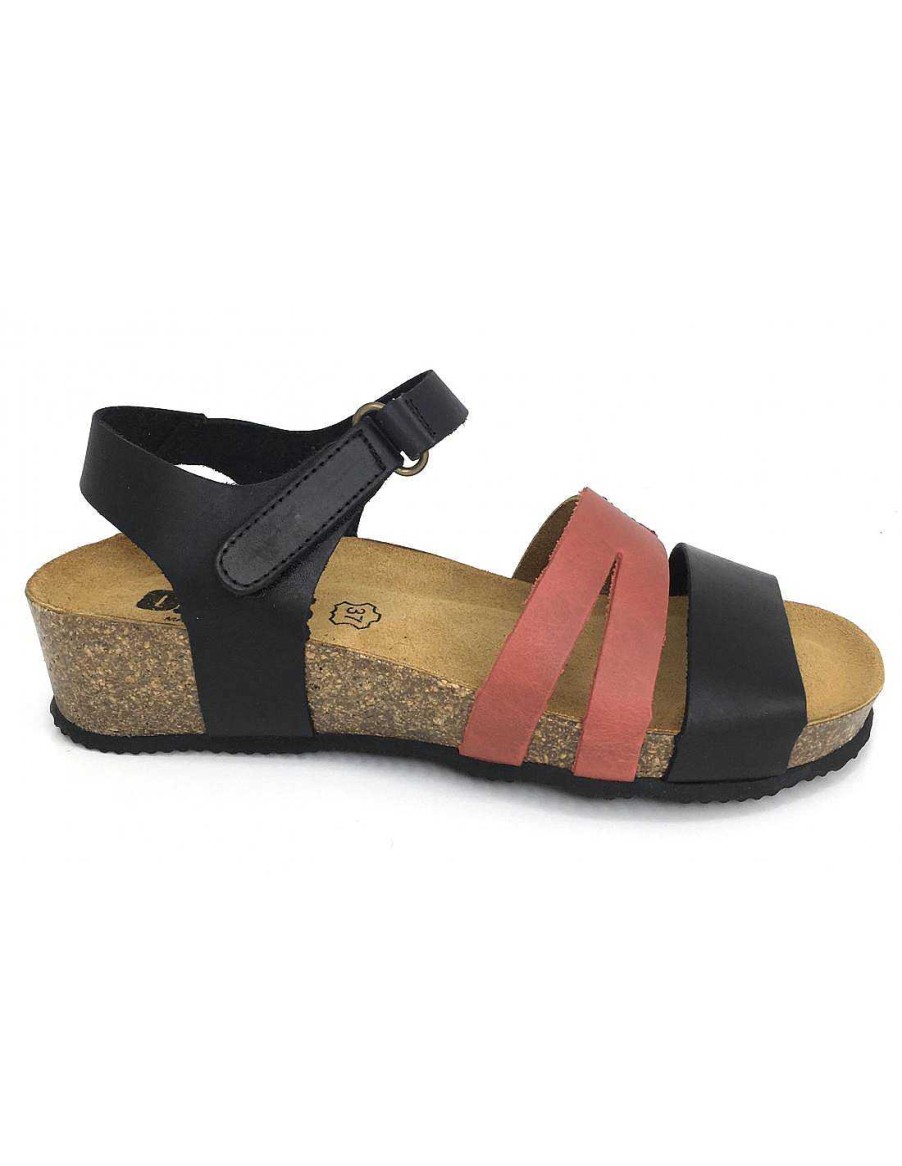 Women Sabateca Women'S Cradle Sandals | Okios 6822 Makati Crib Sandals Black