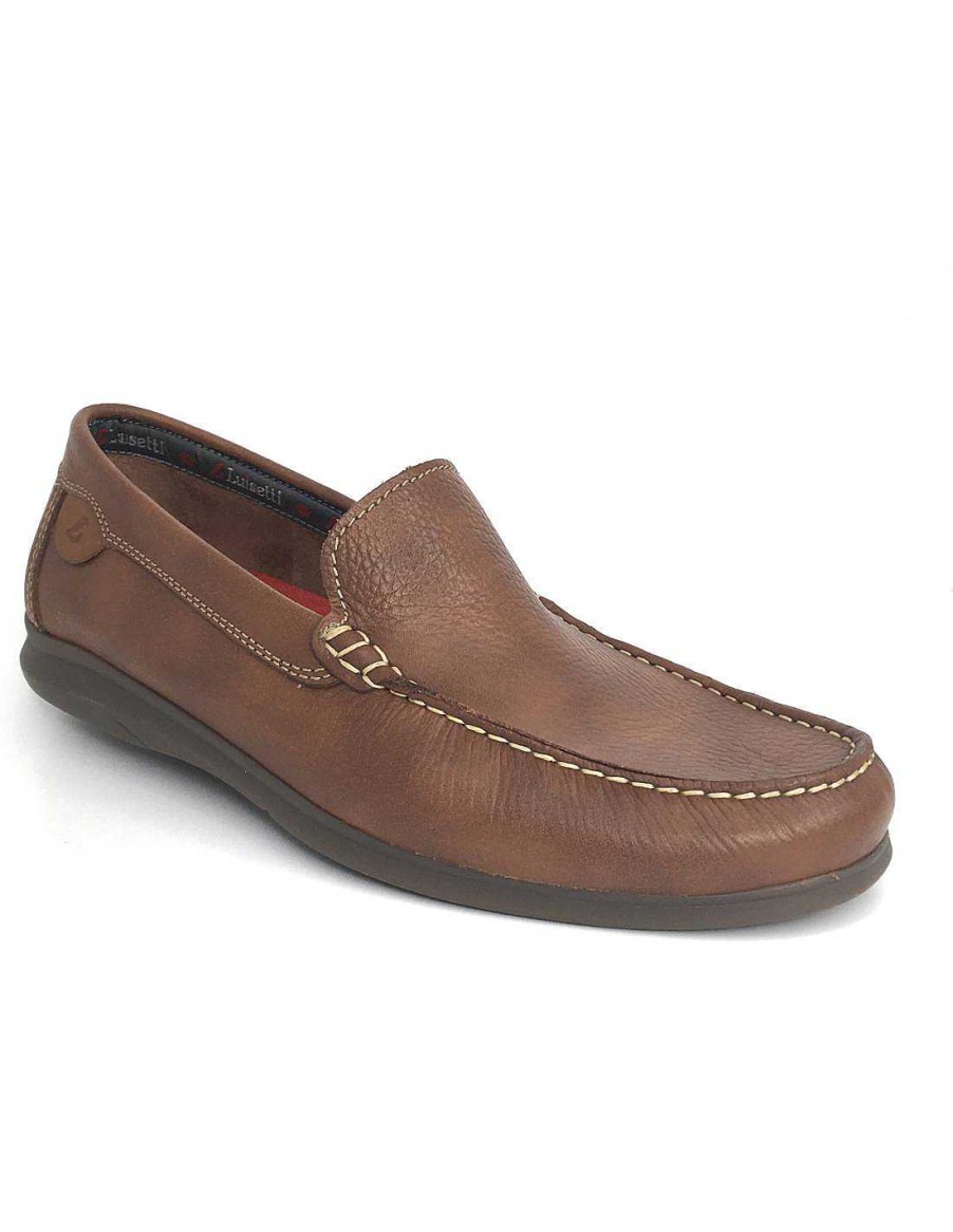 Man Sabateca Men'S Loafers | Luisetti Moccasins 6308 33900Na Brown