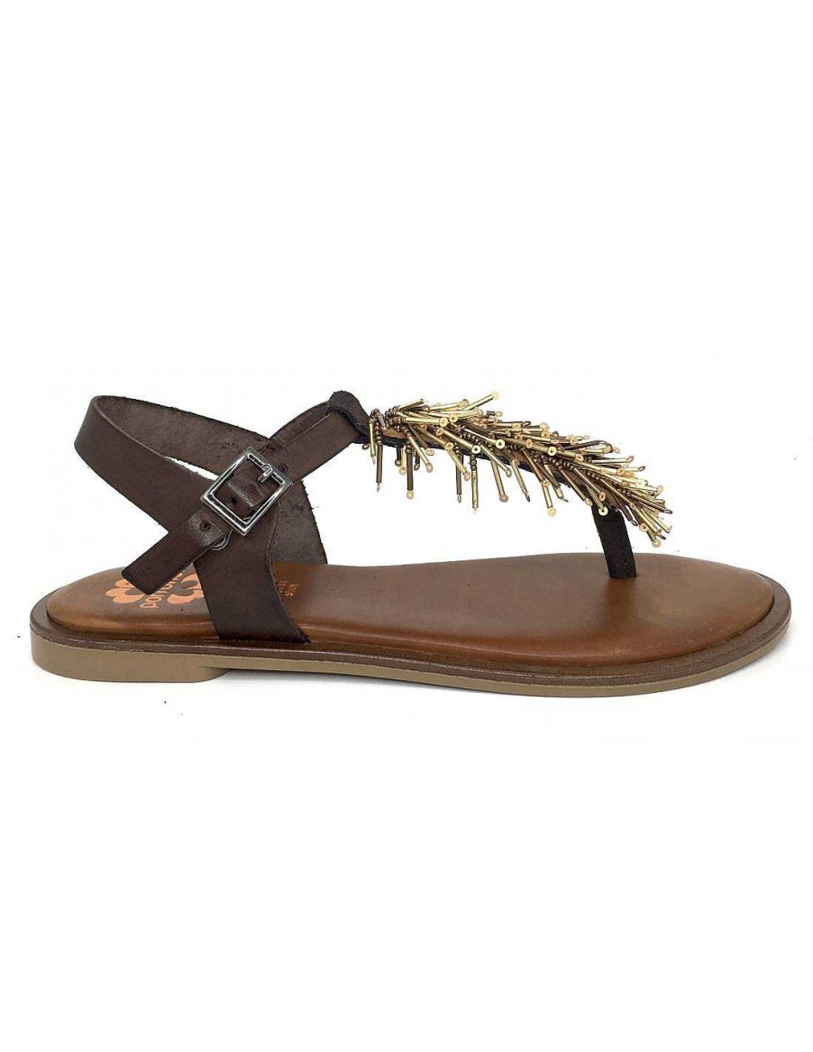 Women Sabateca Women'S Flat Sandals | Flat Sandals Porronet 7713 2816 Brown