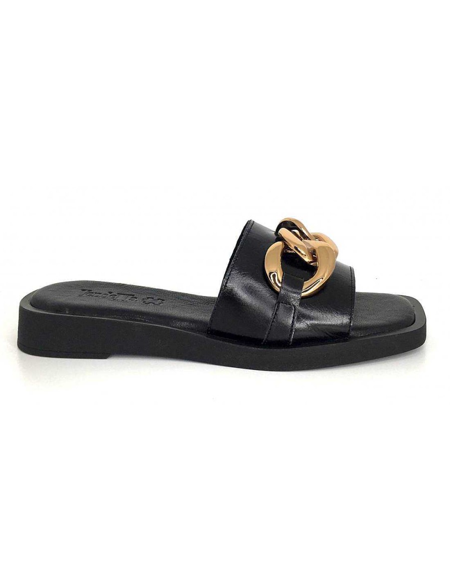 Women Sabateca Women'S Flat Sandals | Flat Sandals Vendetta 7577 Danae Black