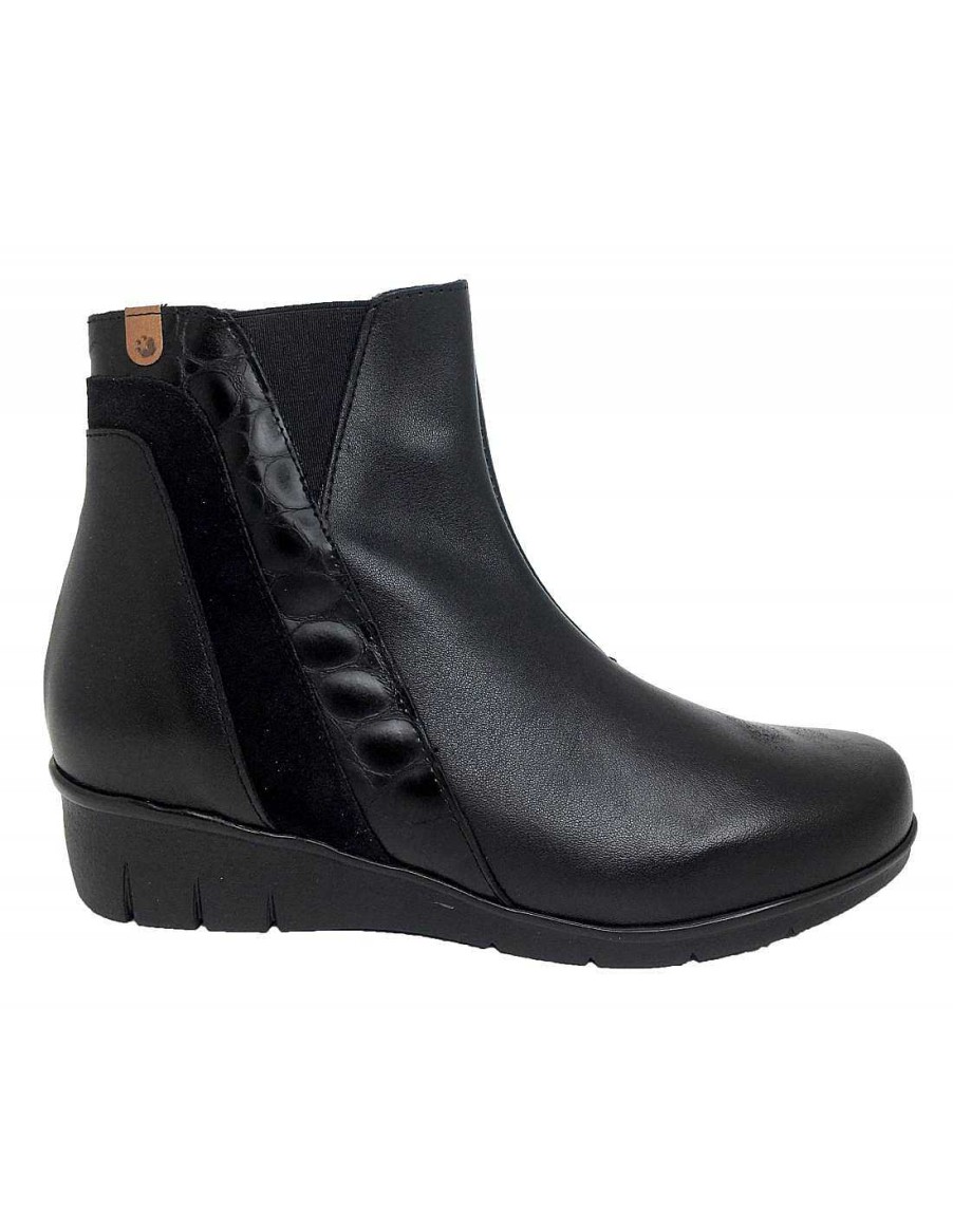 Women Sabateca Women'S Ankle Boots | Boots Valeria'S 9166 9531 Black