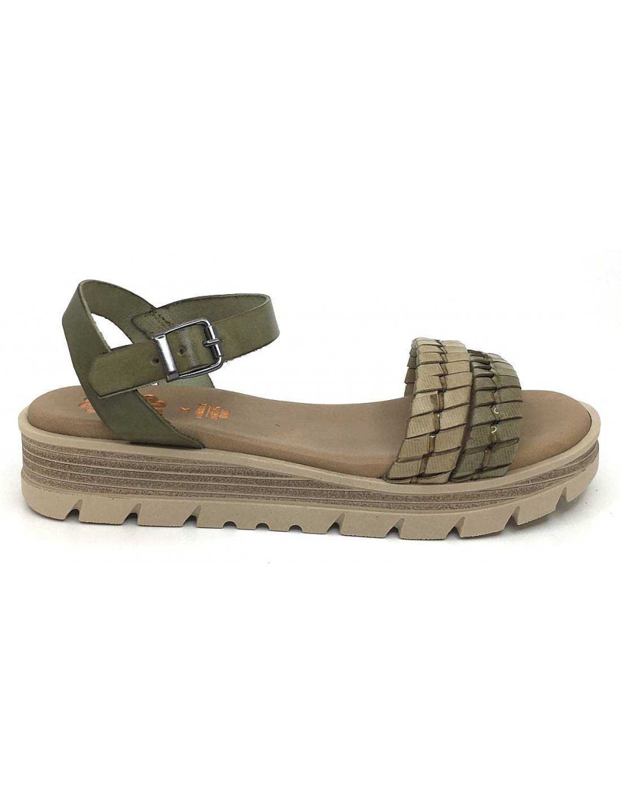 Women Sabateca Women'S Cradle Sandals | Porronet Crib Sandals 8689 2928 Green