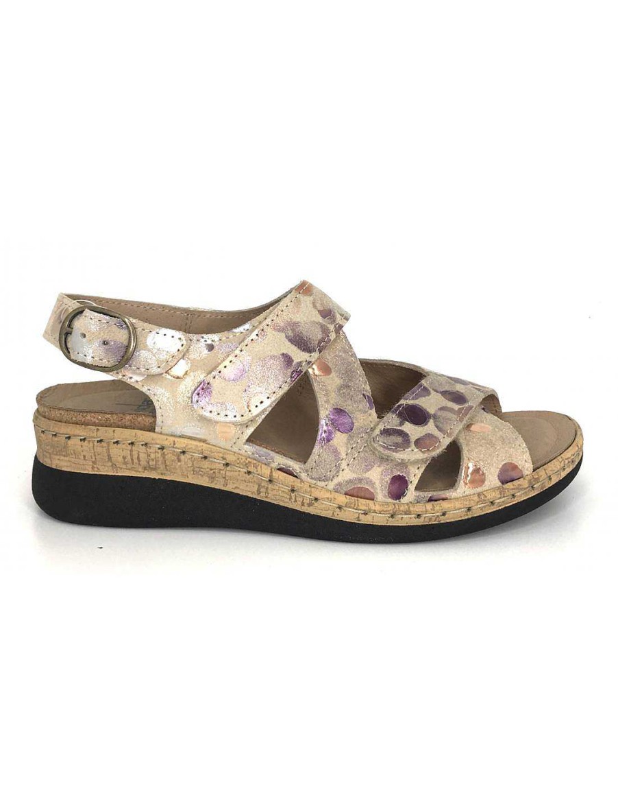 Women Sabateca Women'S Removable Insole Sandals | Sandals Pl. E Belvida 7668 31007K Beige