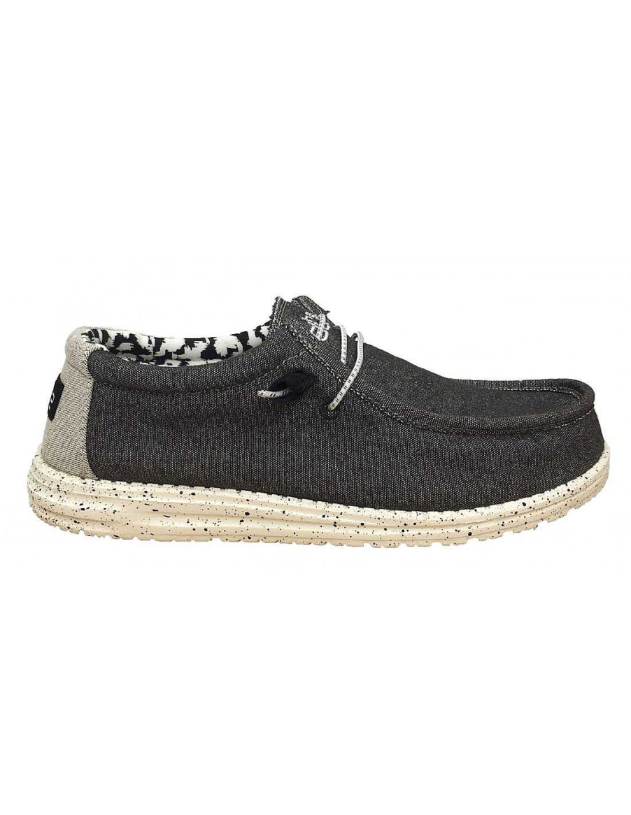 Man Sabateca Men'S Loafers | Dude 8439 Wally Stretch Gray Moccasins