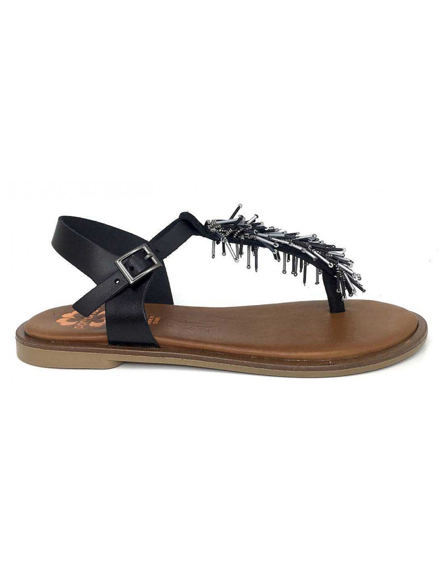 Women Sabateca Women'S Flat Sandals | Porronet Flat Sandals 7712 2816 Black